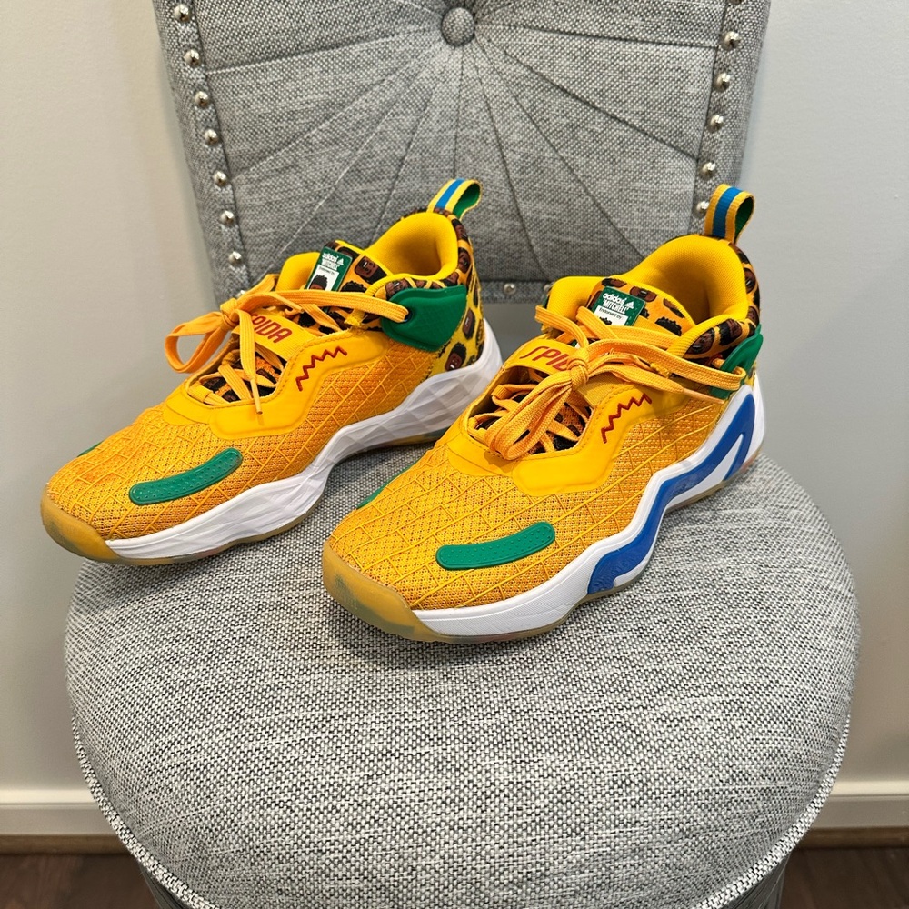 Adidas D.O.N. Issue 3 Lego Basketball Shoe Multi-Color - Size 8